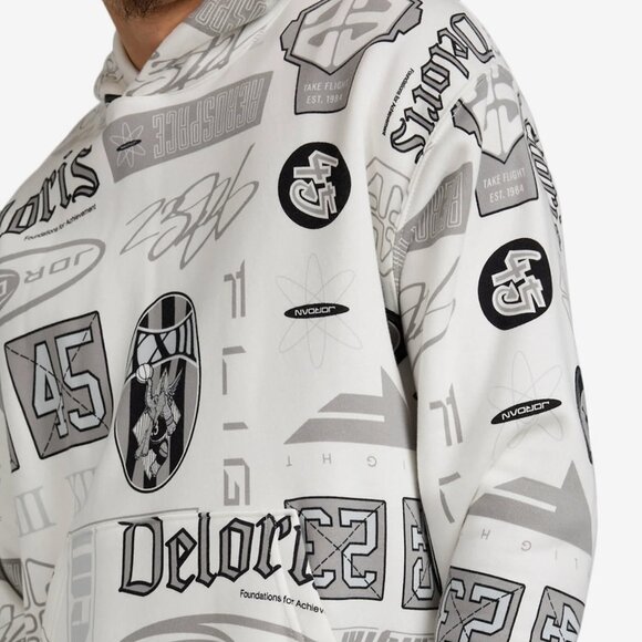 *NEW* Nike JORDAN ESSENTIALS PRINTED PULLOVER HOODIE SAIL (HM7254 133) XL & Lrg - Picture 2 of 7